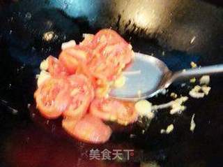 西红柿鸡蛋炒年糕的做法步骤:7