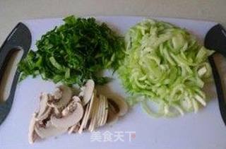 油菜虾皮疙瘩汤的做法步骤:3