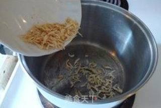 油菜虾皮疙瘩汤的做法步骤:4