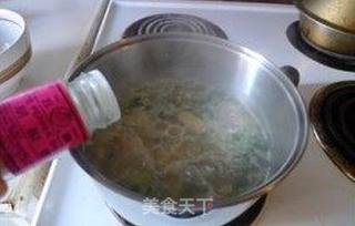 油菜虾皮疙瘩汤的做法步骤:12