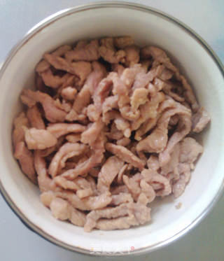 青椒千张炒肉丝的做法步骤:5