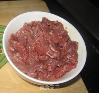 甜蜜豆炒牛肉的做法步骤:4