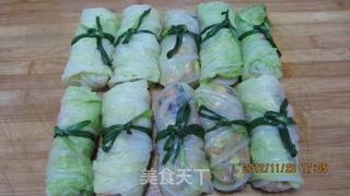 美味白菜包的做法步骤:6