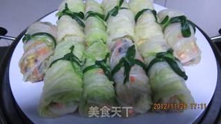 美味白菜包的做法步骤:7