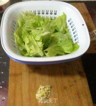 蒜蓉生菜的做法步骤:3