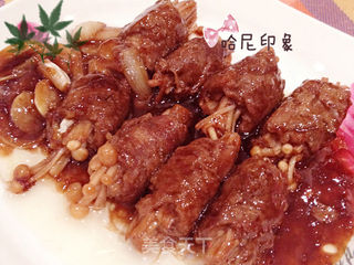 【金针菇牛肉卷】西式美食家中享的做法步骤：5