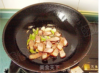 腊肉炒油豆角的做法步骤:6