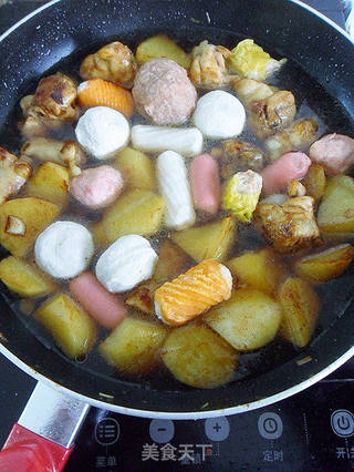 【冬日里的开胃菜】飘香鸡块烩丸子的做法步骤:11