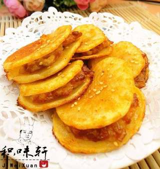 新奥尔良土豆肉饼的做法步骤:8