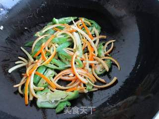 橙子皮炒肉丝的做法步骤:10