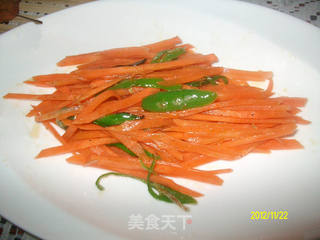 素炒胡萝卜丝的做法步骤:6
