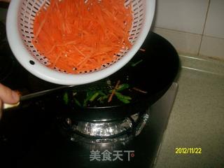 素炒胡萝卜丝的做法步骤:5