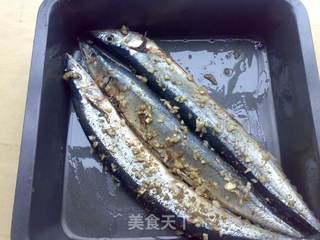 椒香秋刀鱼的做法步骤:4