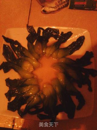 青菜炒香菇的做法步骤:4