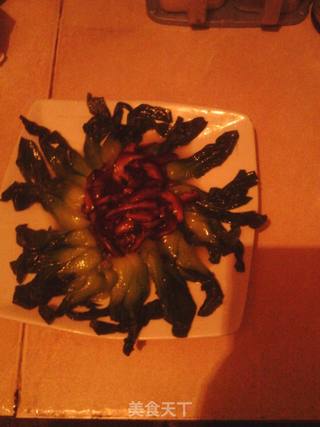 青菜炒香菇的做法步骤:5