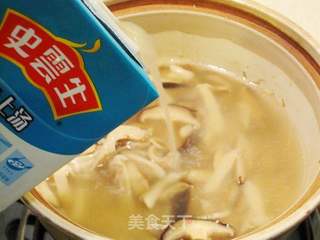 【史云生原汁上汤试用报告】上汤春菜的做法步骤:7