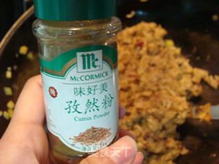 红油三丁炒饭的做法步骤:10