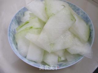炒冬瓜片的做法步骤：2