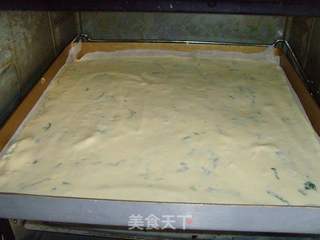 让蛋糕变得美味营养更健康---卡达仕菠菜蛋糕卷的做法步骤:13