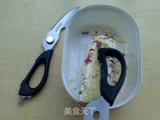 【德世朗冰箱剪试用报告】玉米丸子的做法步骤:2