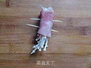 零厨艺也能做出美味的宴客菜-----培根金针菇卷的做法步骤:3