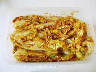 腌朝鲜辣白菜的做法步骤:12