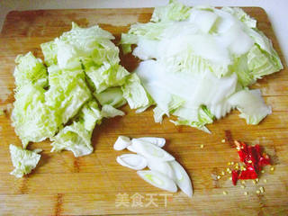 醋溜白菜的做法步骤:2