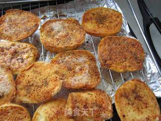 孜然烤香酥馍馍片的做法步骤:10