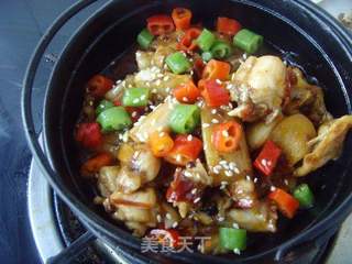 麻辣甘香---干锅牛蛙的做法步骤:9