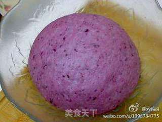 紫色玫瑰馒头的做法步骤:6