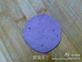 紫色玫瑰馒头的做法步骤:8