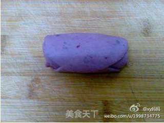 紫色玫瑰馒头的做法步骤:10