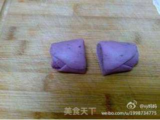 紫色玫瑰馒头的做法步骤:11