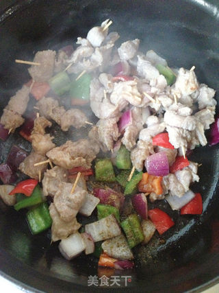 荤菜炒出烧烤味——牙签羊肉的做法步骤:8