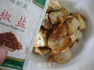 素菜像肉一样香------椒盐杏鲍菇的做法步骤:9