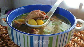 白果鸡块的做法步骤:7