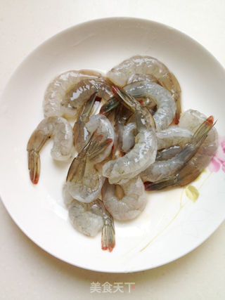 【碧波芭蕾】——捶虾翡翠珍珠面的做法步骤:2