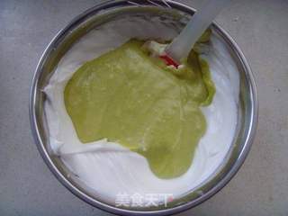 【食尚擂台烘焙赛区】:绿意盎然---抹茶蜜豆卷的做法步骤:8