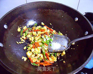 双椒豆豉炒鸡蛋的做法步骤:8