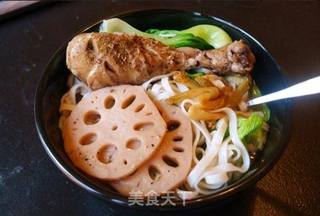 【冬季御寒暖身汤】—香菇莲藕鸡汤面的做法步骤:13