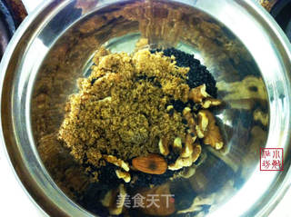 杏仁核桃黑芝麻糊的做法步骤:5