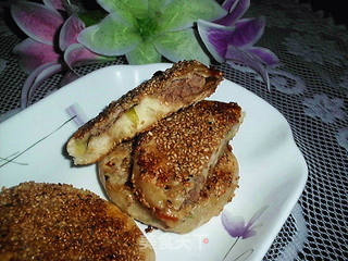 芝麻肉馅饼的做法步骤:12