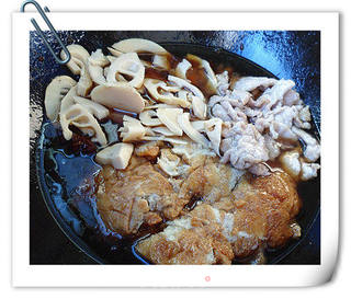 肉片笃面筋的做法步骤:10