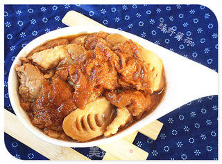 肉片笃面筋的做法步骤:13