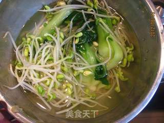 黄豆芽拌鸡丝的做法步骤:3