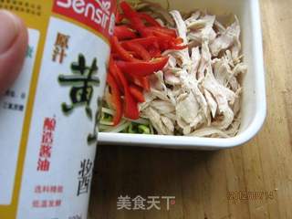 黄豆芽拌鸡丝的做法步骤:9