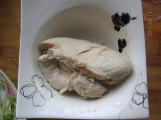 黄豆芽拌鸡丝的做法步骤:6
