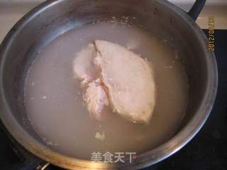 黄豆芽拌鸡丝的做法步骤:5