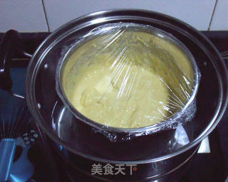 南瓜紫薯双色糕的做法步骤:5