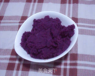 南瓜紫薯双色糕的做法步骤:12
